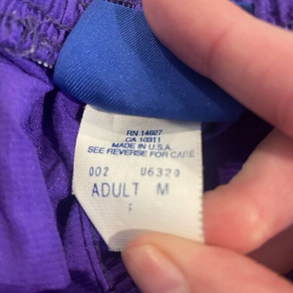 Vintage Umbro Made in USA Purple Orange Shorts Aztec Size M - Picture 4 of 7